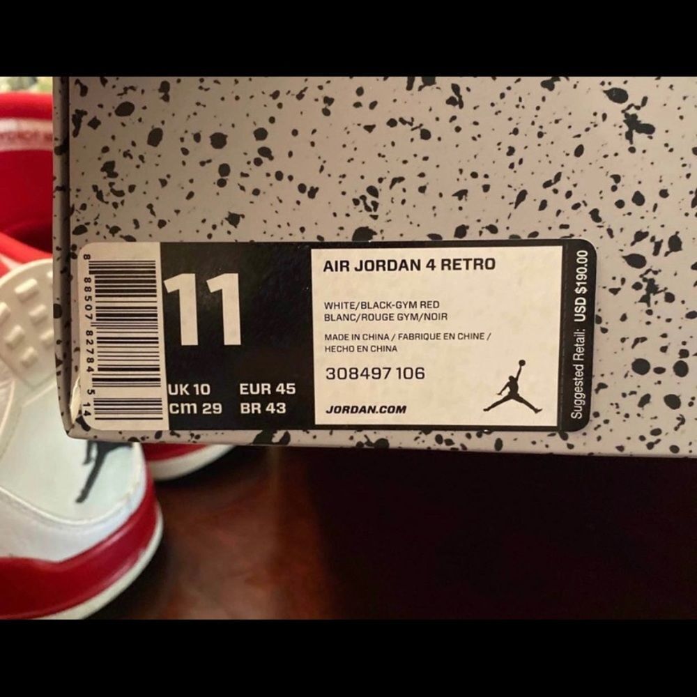 Authentic Jordan 4 89’ Alternate’s - Picture 7 of 7